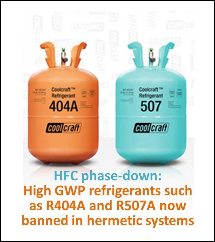 HFC refrigerant phase down